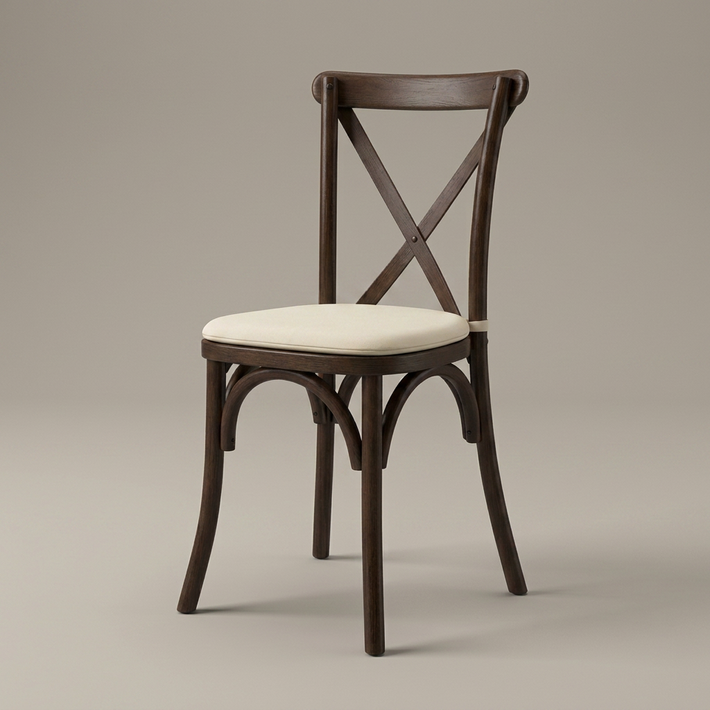 Cross back, dark brown